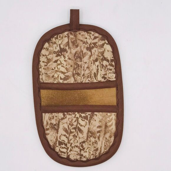 Oven Mitt Finger Hotpad, and Square Potholder Baking Gift Set, Neutral Tans - Picture 7 of 9